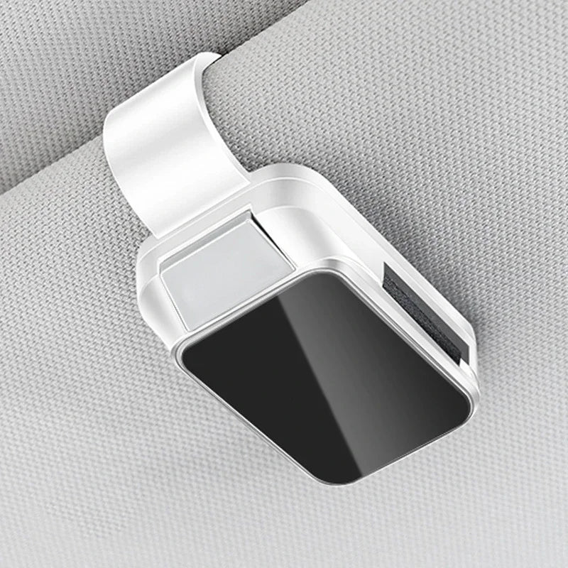 1PC Car Sun Visor Glasses Clips Interior Eyeglasses Storage Holder Compact Storage Auto Interior Accessory with Alloy Buckle