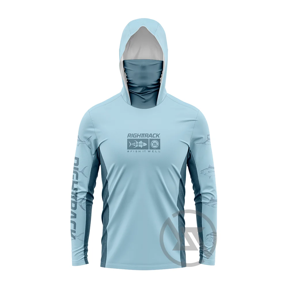 HotSale Men's Mask Hoodies Fishing Shirts Camo For Hunting Climbing Camping Hiking Sun Protection Breathable RIGHTTRACK Clothing