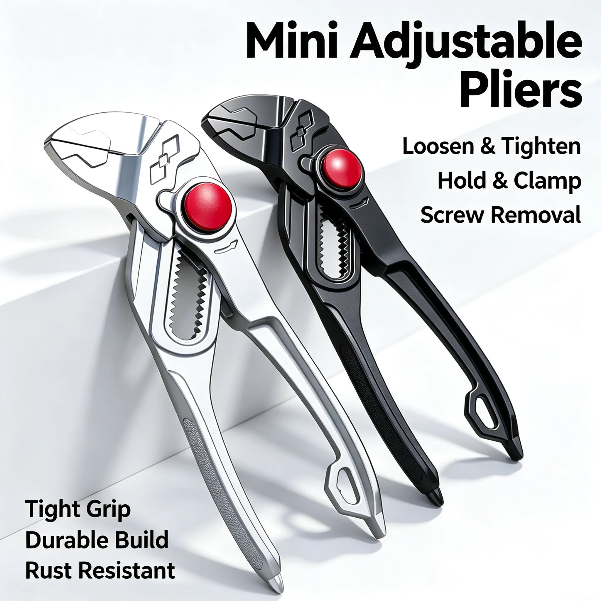 KEBIDUMEI 4 Inch Mini Adjustable Water Car Pump Pliers Multi Position Universal Plier Portable Household Hand Tools  Wrench