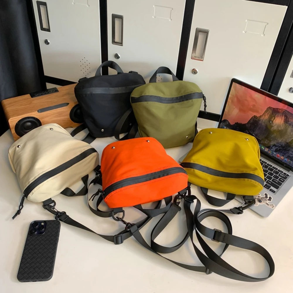 Japan and South Korea Bag Trendy Nylon Phone Bag Waterproof Shoulder Bag Casual Student Crossbody Bag Satchel Women Bag