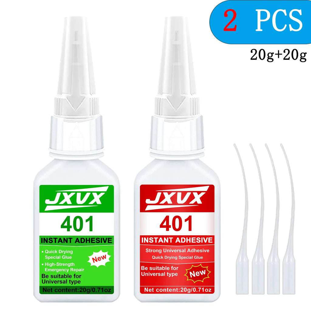 Super Strong Household Glue New Formula (20g) -Quick Dry Cyanoacrylate 5S-Metal, Plastic, Wood