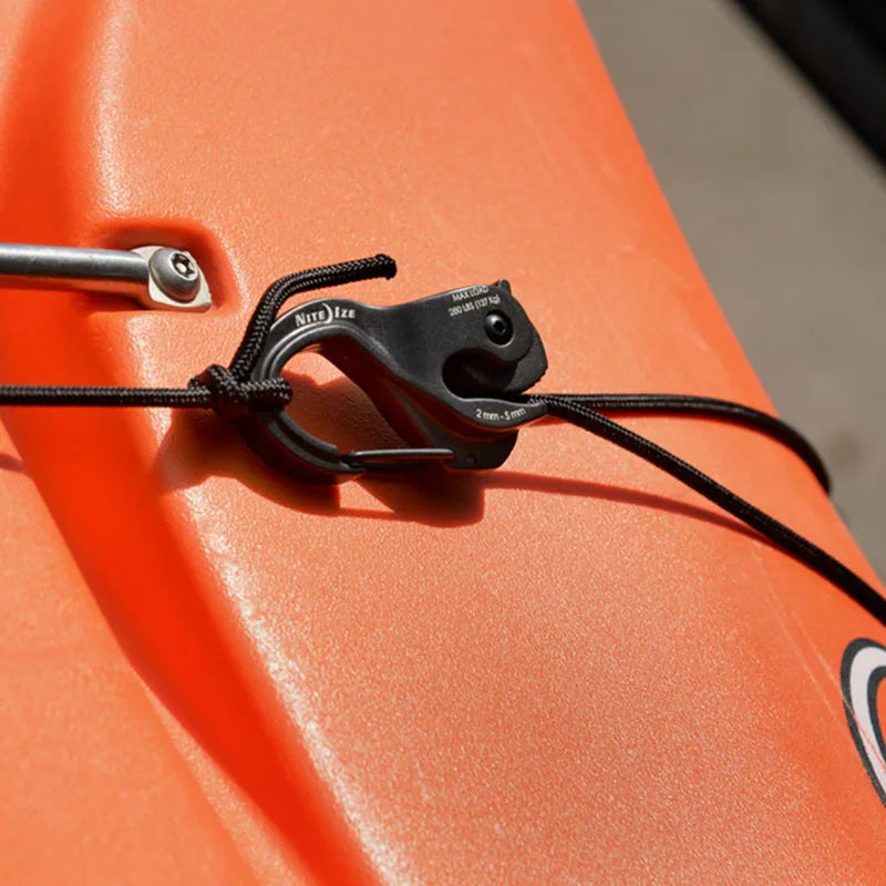 Knot-Free Rope Tightener Cast Aluminum Hanging Drawstring Buckle Hook Self-Locking Binding Fixed Mechanism Camping Outdoor Tools