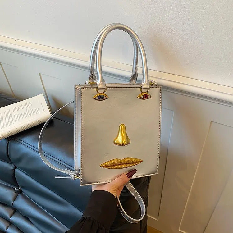 Unique Texture Diaper Bag Women's Luxury Leather Tote Vintage Crossbody Bag Minimalist Designer Large Capacity Elegant