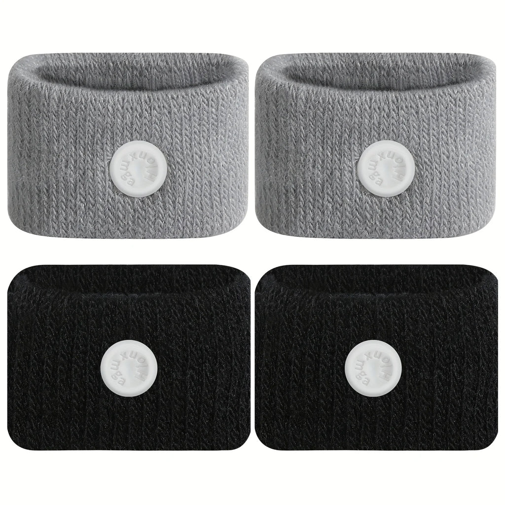 4PCS Anti-Nausea Acupressure Bands for Car, Boat, Flight | Drug-Free , No-Pill Wristbands Perfect Gift for Travel Essentials