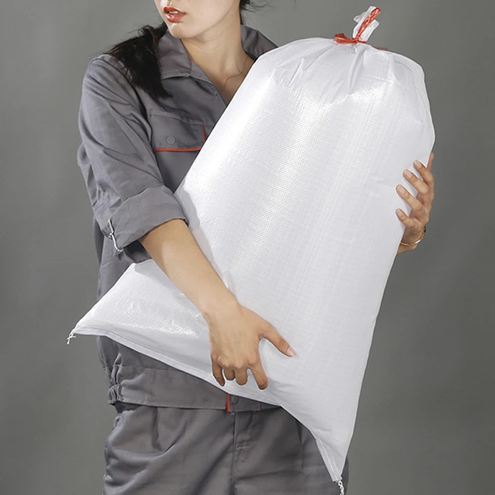 10Pcs Flood Control Sand Bag Empty Flood Resistant Plastic Fabric Heavy Duty Thick Sandbag Disaster-relief Sandsack