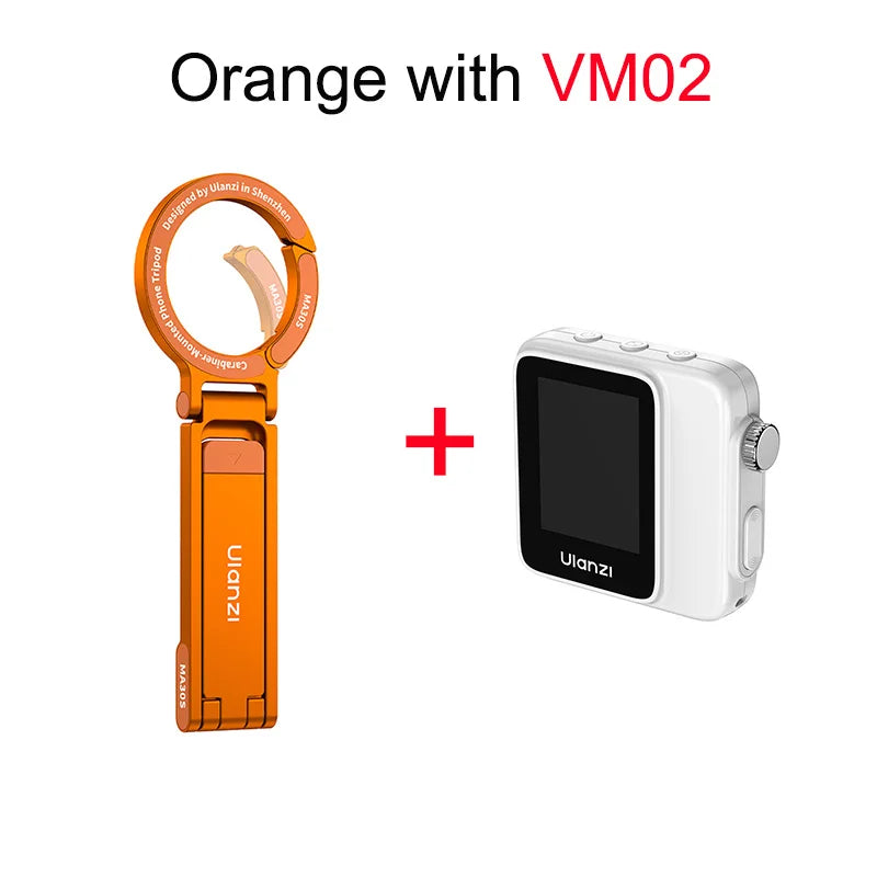 Ulanzi MA30S Carabiner Phone Stand Phone Handle Tripod for iPhone 17 16 15 Pro/Pro Max Selfie Stick Slim Version MA30 for Vlog