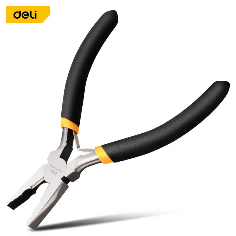 DeLi 4.5 Inches Universal Wire Cutter Mini Diagonal Pliers Multifunctional Hardware Hand Tools Electrician