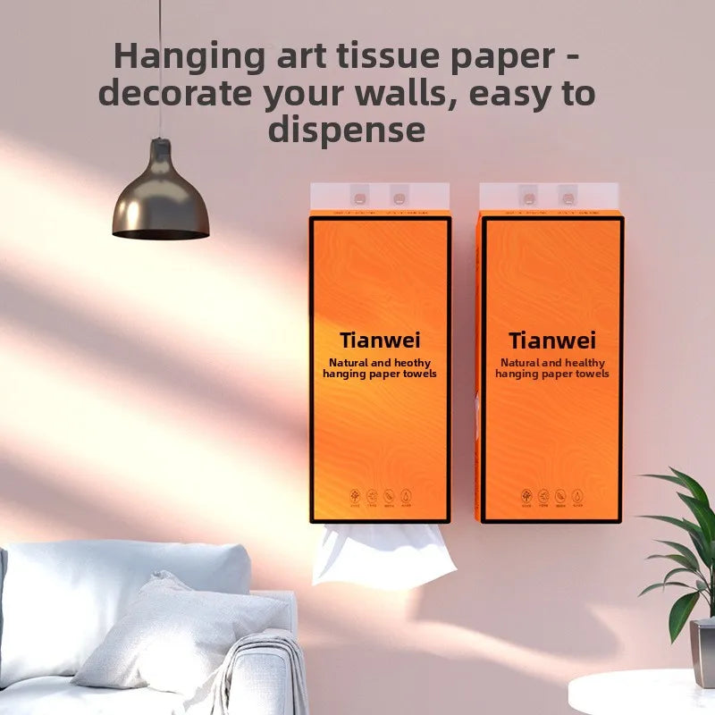 Hanging Tissue Paper Large Pack1280Whole bag of Household Kitchen Paper Towels, tissues fou the car。