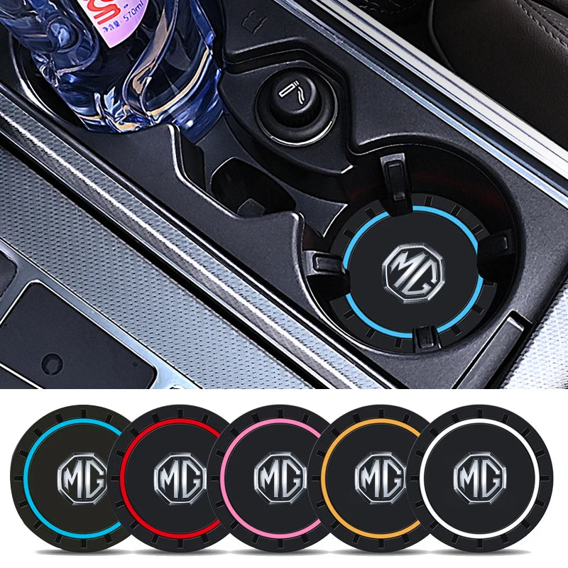 Silicone Car Coaster Mute Pad Mug Drinks Non-Slip Mat Accessories For Morris Garages MG 3 5 6 7 HS ZS GS Hector TF GT ZR RX5 RX8