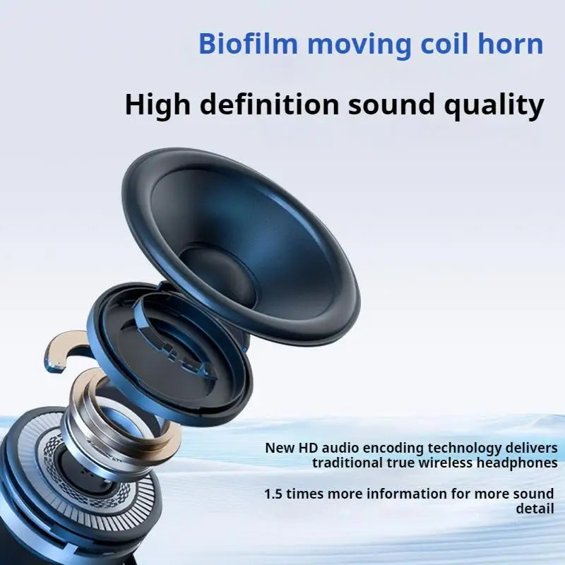 9D Surround Sound Bass Wireless Bluetooth Headphones Noise Reduction Headsets Sports Gaming Earphones With HD Mic Support TF/FM