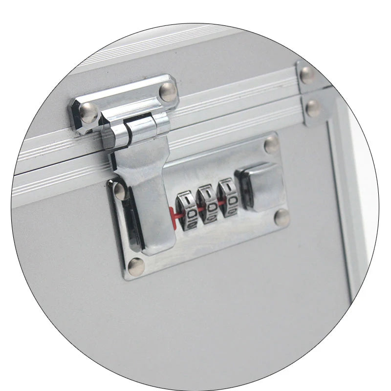 Portable Tool Box Mini Aluminum Alloy Password Toolbox Storage Case Precision Instrument Box Suitcase With Sponge