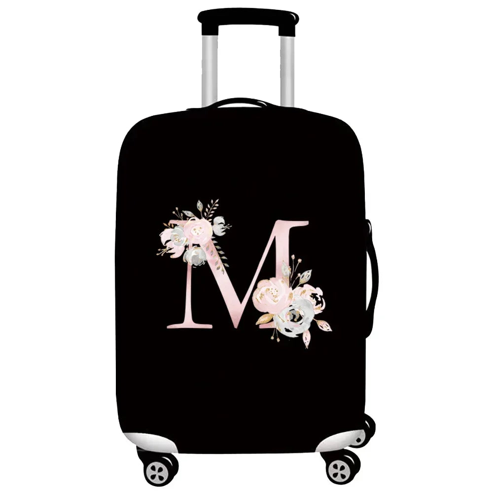 Thick Elastic Luggage Protective Cover Suit for 18-32 Inch Suitcase Covers Trolley Cover Travel Accessorie Pink Flower Series