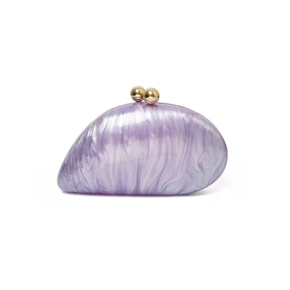 2026 Spring Summer New Arrival Hot Selling Irregular Acrylic Shell Evening Bag, Luxury Versatile Shoulder & Crossbody Bag For D