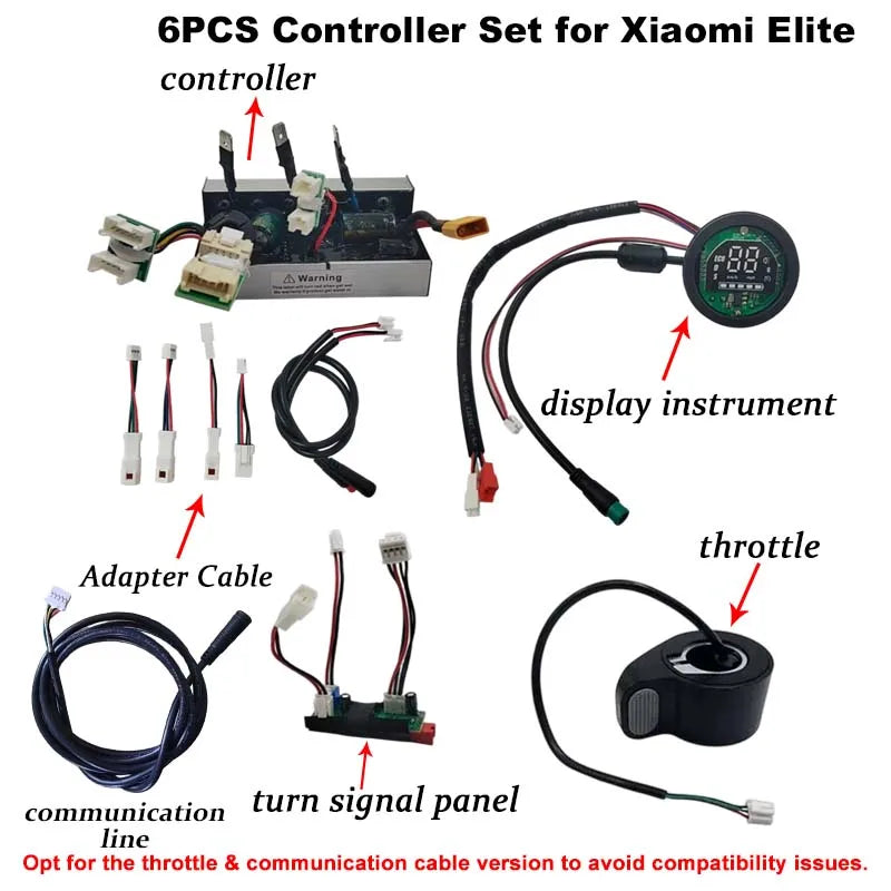 Upgraded 55km/h E-Scooter Controller Kit For Xiaomi Elite E-Scooter - Speed Unlock, Motor Self Learning Motherboard Replacement