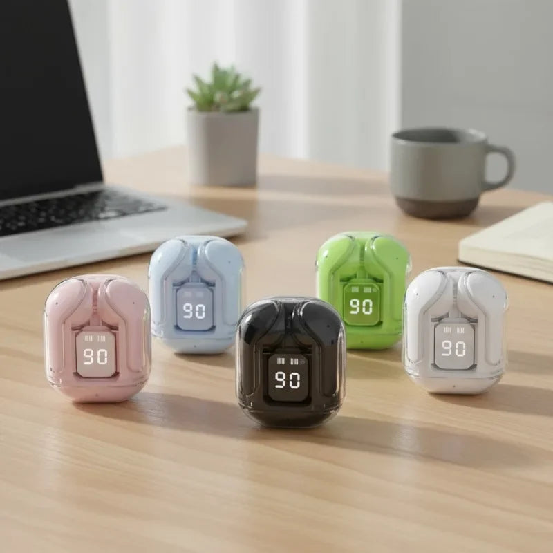 T2 Wireless Mini Earbuds LED Power Digital Display TWS Headset Stereo Sound Bluetooth-compatible 5.3 for iPone Xiaomi Lenovo