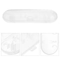Portable Electric Toothbrush Travel Case Transparent Plastic Holder Cover for Toothbrush Heads Storage Lightweight Compact
