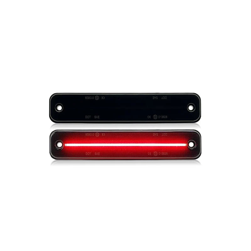 For Hummer H2 2003-2009 Clear & Smoked Lens LED Side Marker Lamp Amber Front Red Rear Side Fender Lights