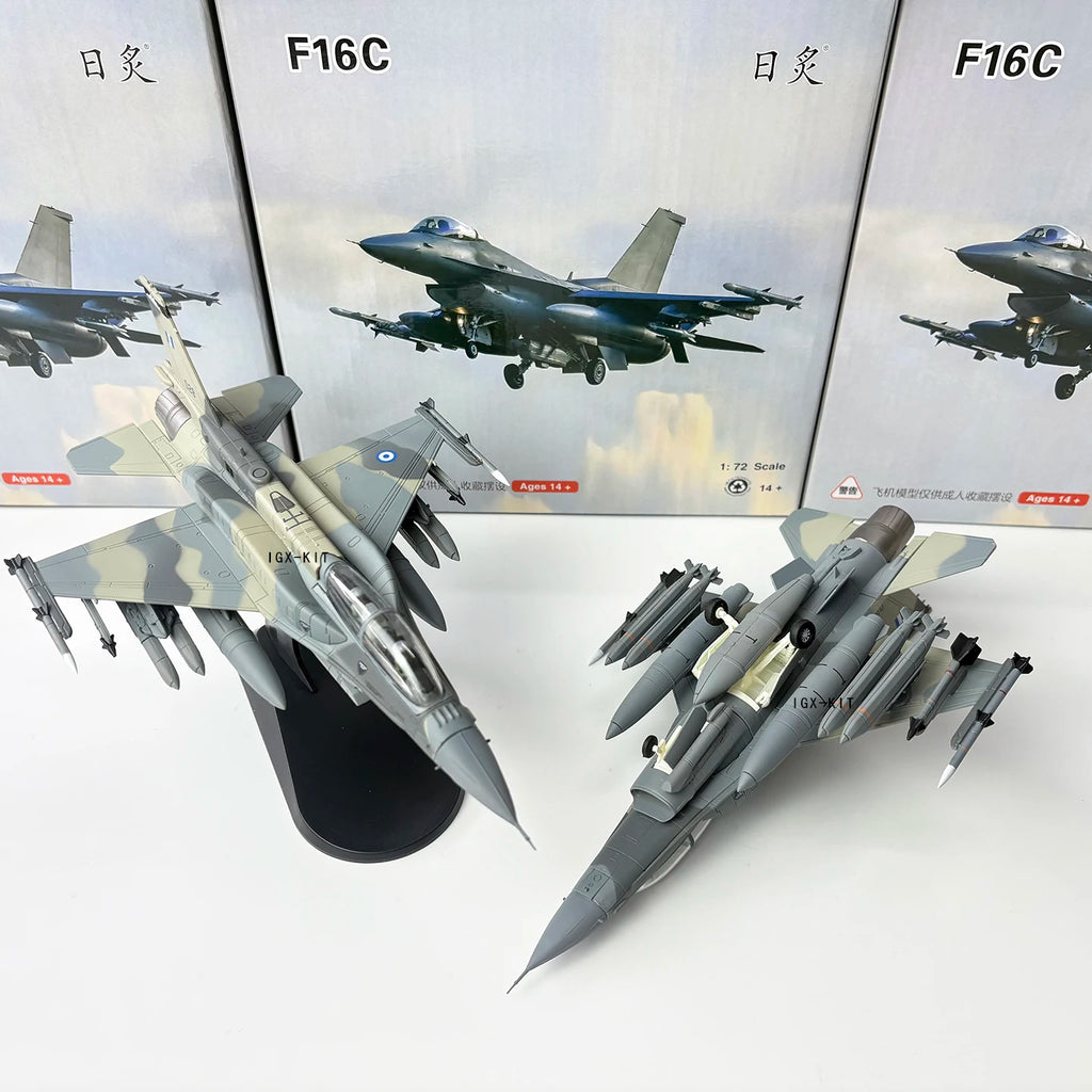1/72 F-16D Fighter Model F16 Hellenic Air Force Mira Ghost Fighter Diecast Finished Military Plane Model Collection Ornament