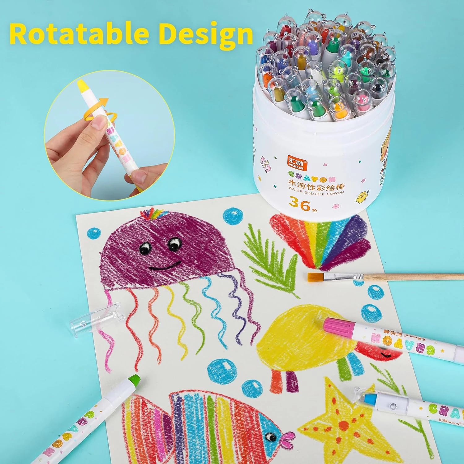 12 - 48 Color Silky Twistable Crayons,Washable Art Supplies,Multicultural Pastel Gel Crayons,Easy Grip Coloring Gift for artist
