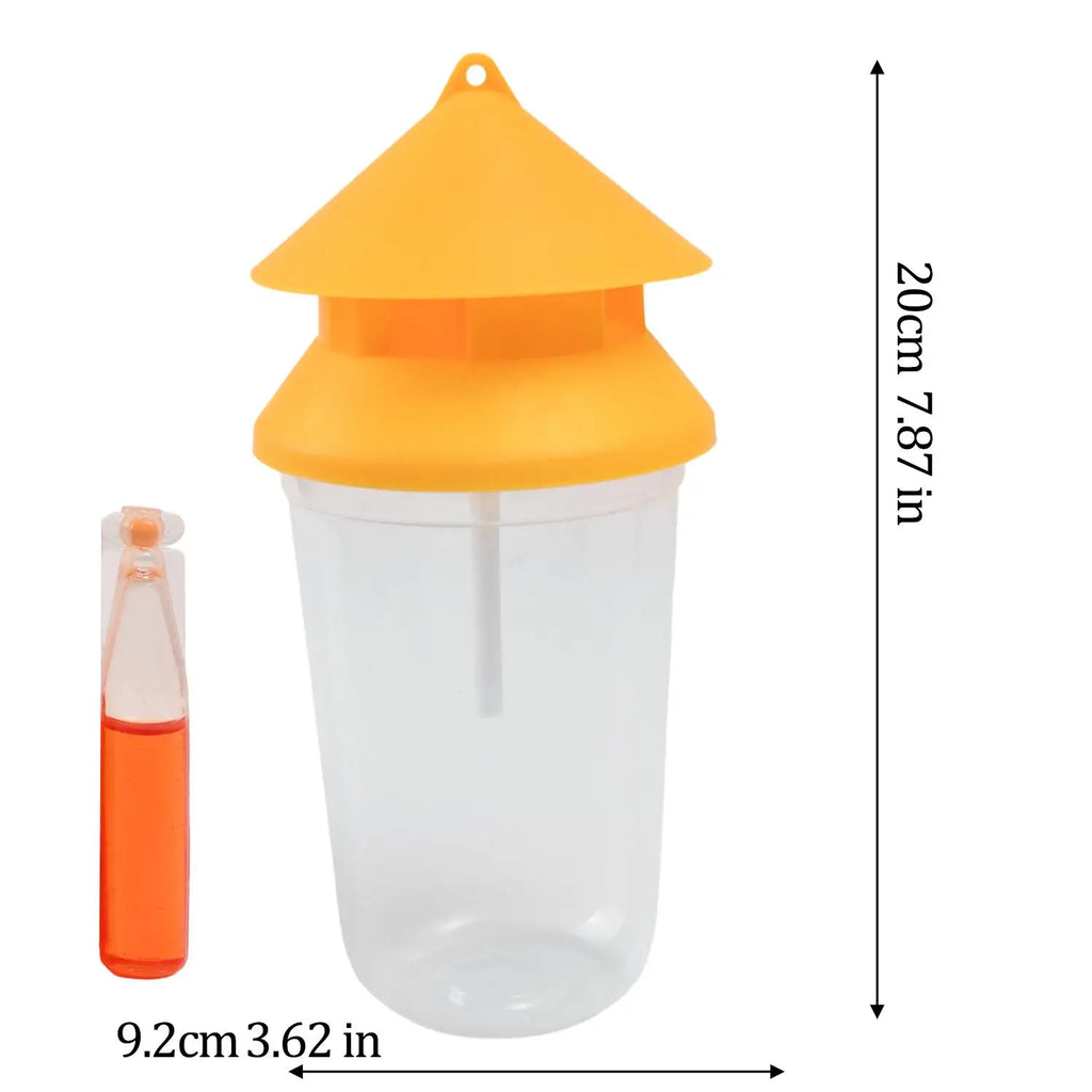 2/20x Fruit Fly Trapper with Attractant Hanging Fly Traps Bottles Non-Toxic Reusable Catcher Multipurpose Kitchen Yard Pest Tool