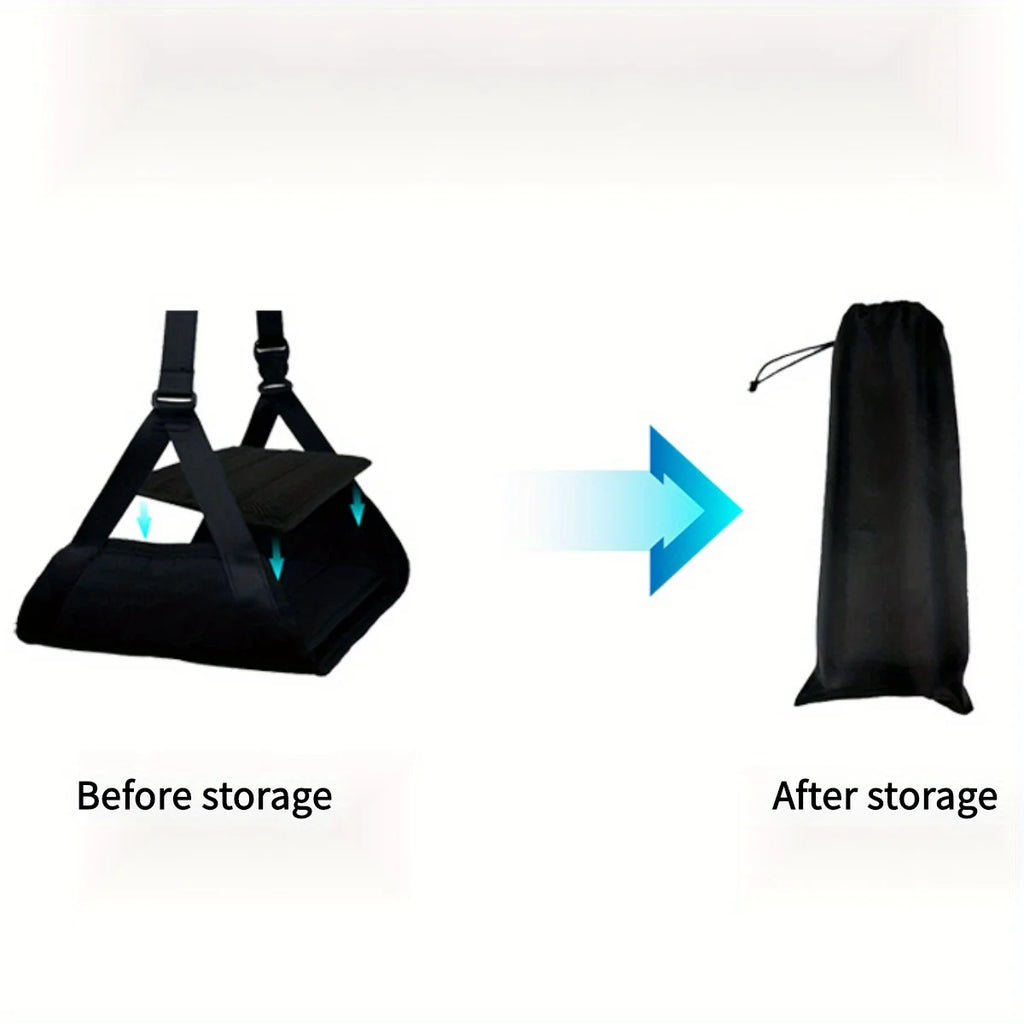 The 1PC Travel Rest Hammock Can Be Used to Store Office Nap Footrests, High-Speed Rail Seat Footrests, and Airplane Hammocks