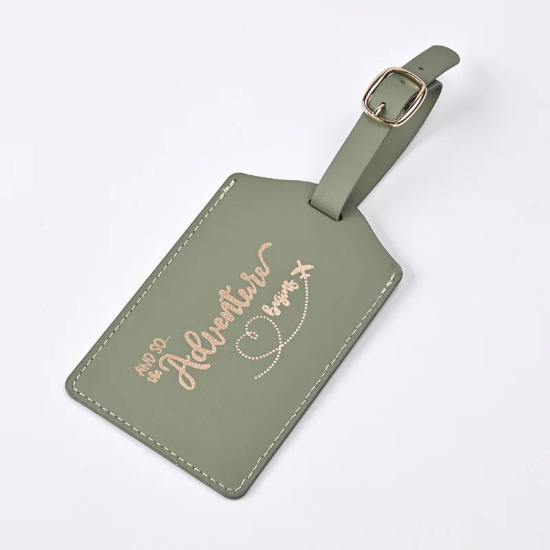 2024 New PU Letter Pattern Travel Luggage Tag Pass Boarding Pass Tags Suitcase Label Travel Tag Travel Accessories