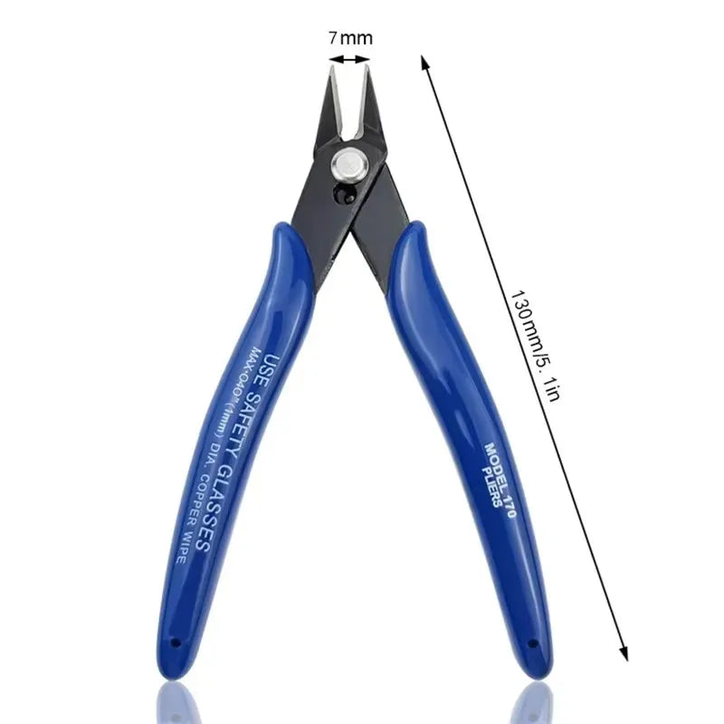 1PCS/5PCS Diagonal Pliers Carbon Steel Pliers Electrical Wire Cable Cutters  Wire Snips for Electronics Soft Copper Jewelry