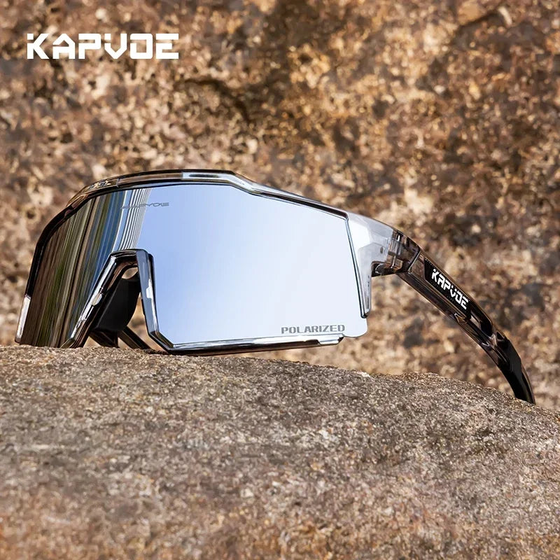 Kapvoe Polarized Sunglasses Fashion Cycling Glasses Bike Road Driving Goggles Outdoor UV400 Sports MTB Road Mountain Bicycle