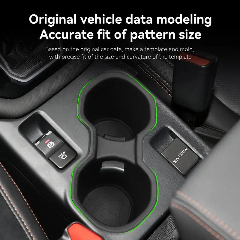 for Subaru Forester 2025 2026 Water Cup Holder Insert Car Cup Box Shock-Absorbing Tray Organizer Tidying Accessories TPE