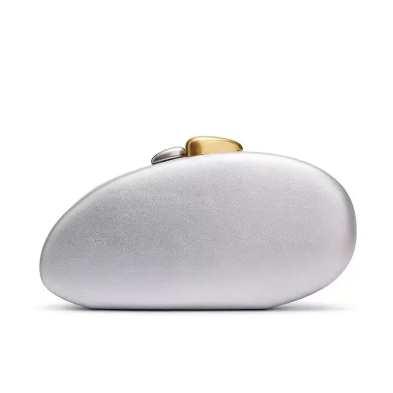 New shoulder oblique span bag, special-shaped shell pu bag, fashionable wedding dinner clutch bag, women's bag