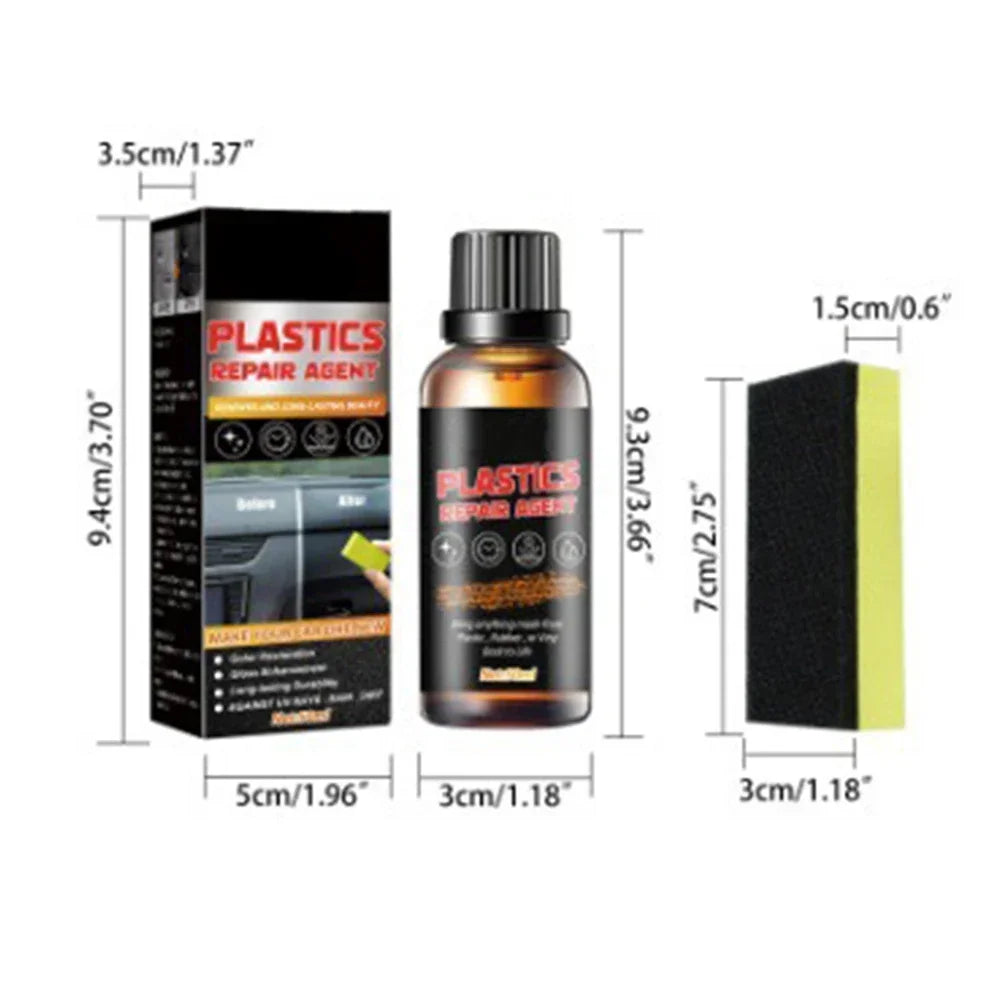 50ML Automotive Plastic Renovation Agent Car Interior Leather Decontamination Polishing Cleaning Renovation Maintenance Agent
