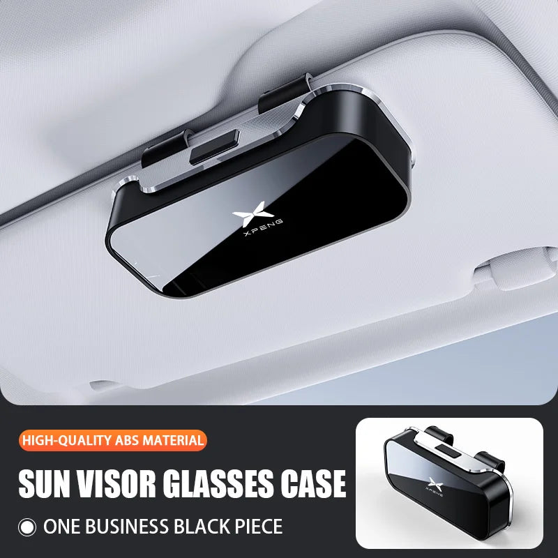 For XPENG G6 P7 G9 MONA M03 G3 P5 2024 2025 Car Interior Accessories Car Visor Sunglasses Glasses Case Glasses Holder Clip Box