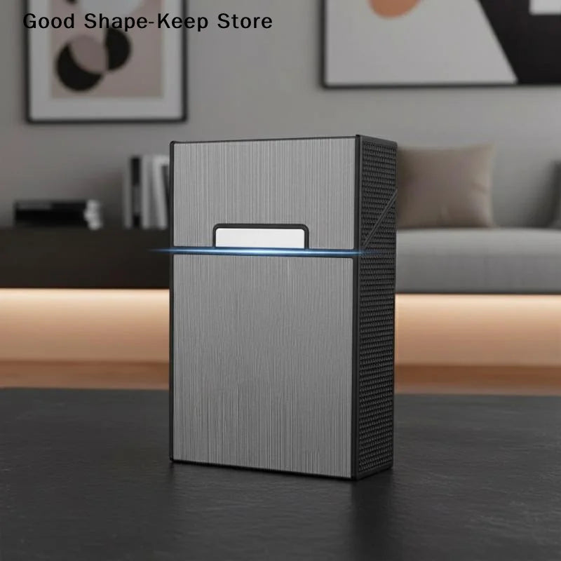 daily1PC Metal Cigarette Case 20 Cigarette Capacity Crush Proof For Daily Commute Outdoor Use Portable cigarette box