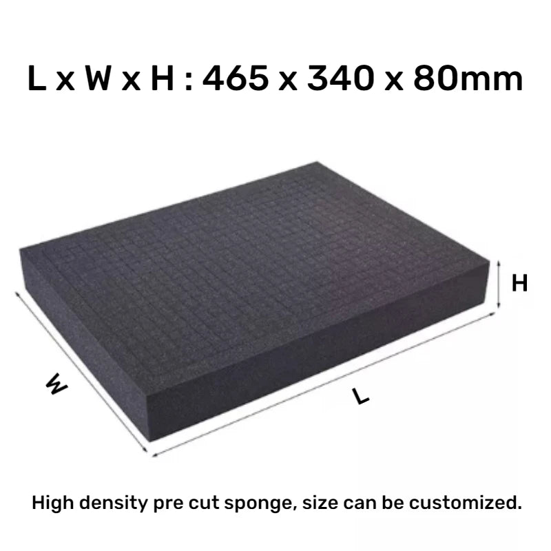 High Density Cutting Toolbox Foam Pick Pluck Foam Insert Precorted Shadow Foams For Hard Case Pre-Cut Shockproof Sponge Cushion