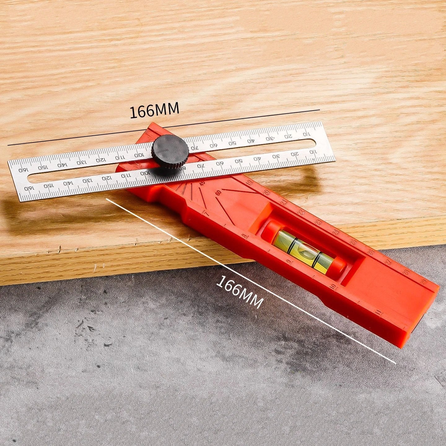 Scriber Marking Tools Multiple Angled Positioning Ruler Multi Angle Finder Gauge High Precise Bubble Level and Limit Marker