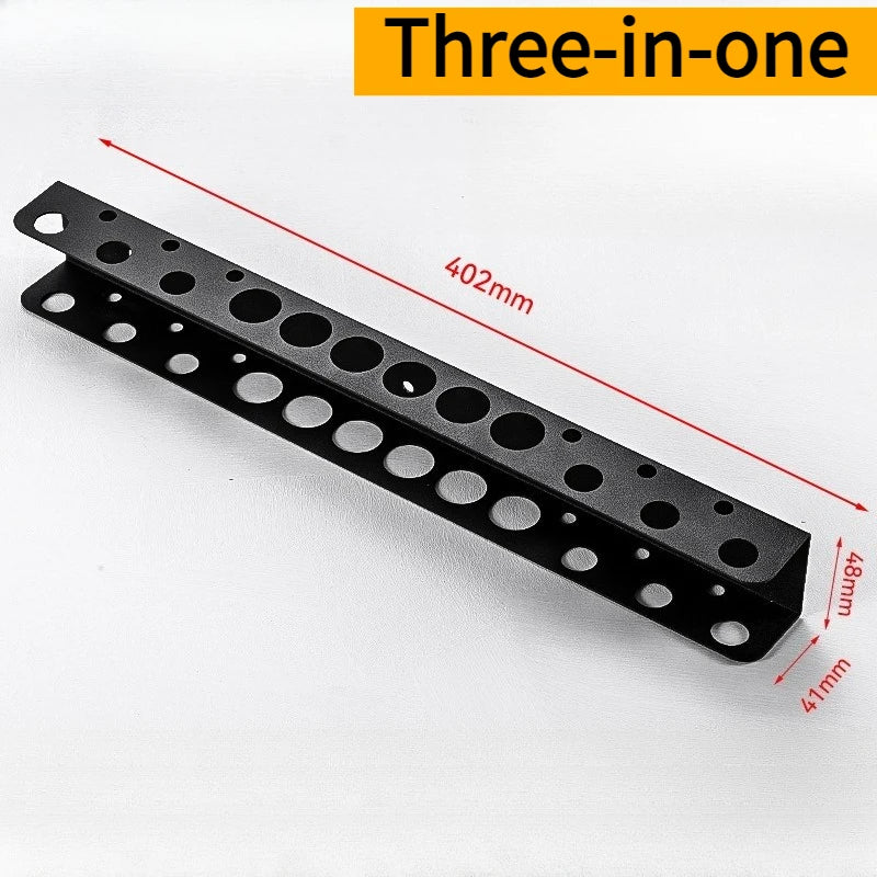 Screw Driver Holder Space-saving Tool Holder Heavy Duty Wall Mount Screwdriver Holder with 23 Holes for Tool Storage Rack Easy