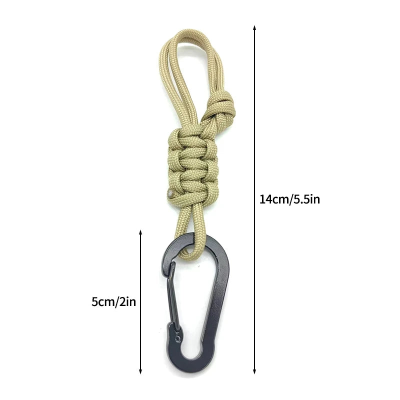 Outdoor Water Bottle Buckle Keychain Camping Hiking Supplies Multifunctional Kettle Umbrella Rope Hat Buckle Keychains