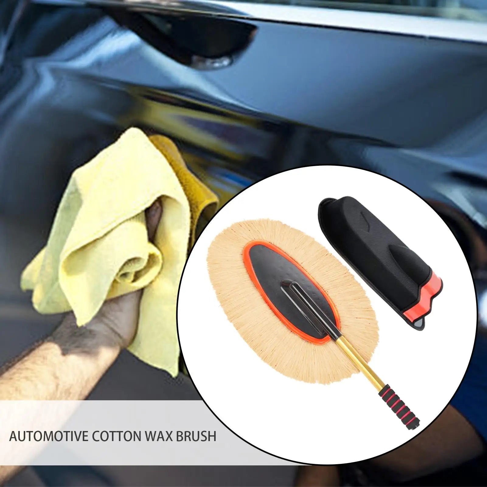 Car Wash Brush Retractable Handle Duster Tools Truck Wash Brush For Exterior Washing Cleaning Trucks SUV RV Vehicles Indoor