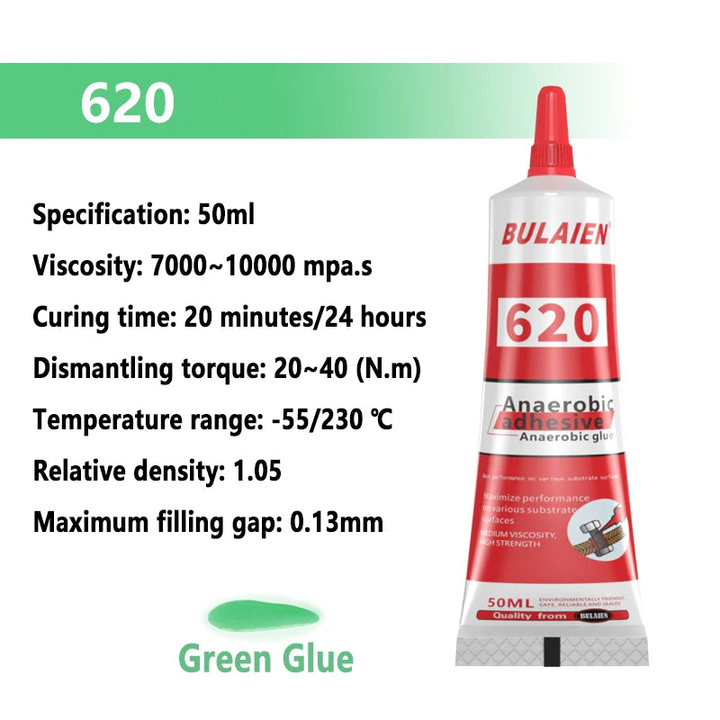 50ml Threadlocker Screw Glue Quickly Cured Thread Locking Agent Anaerobic Adhesive Corrosion-Resistant Anti-Loosening Glue