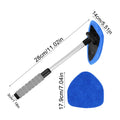 6pcs Car Window Cleaning Kit Windshield Cleaning Tool Glass Defogging Brush Retractable Handle Fiber Glass Defogger Mop