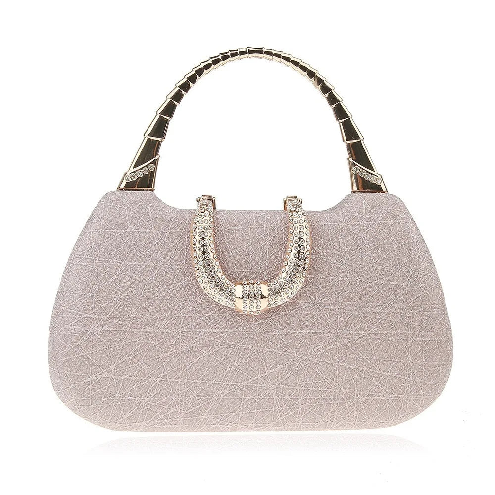 Pearl Rhinestone Evening Bag Luxury Diamond Crossbody Single Shoulder Purse Elegant Bridesmaid Party Handbag Shiny Fashion Tote
