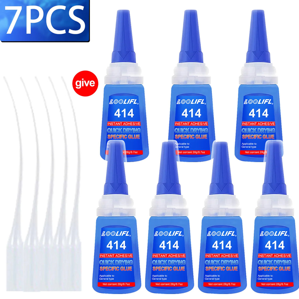 LOOLIFL414 Instant Super Glue Strong Fast Dry Universal High Strength Adhesive for diy Ceramic Metal Glass Plastic Wood Powerful