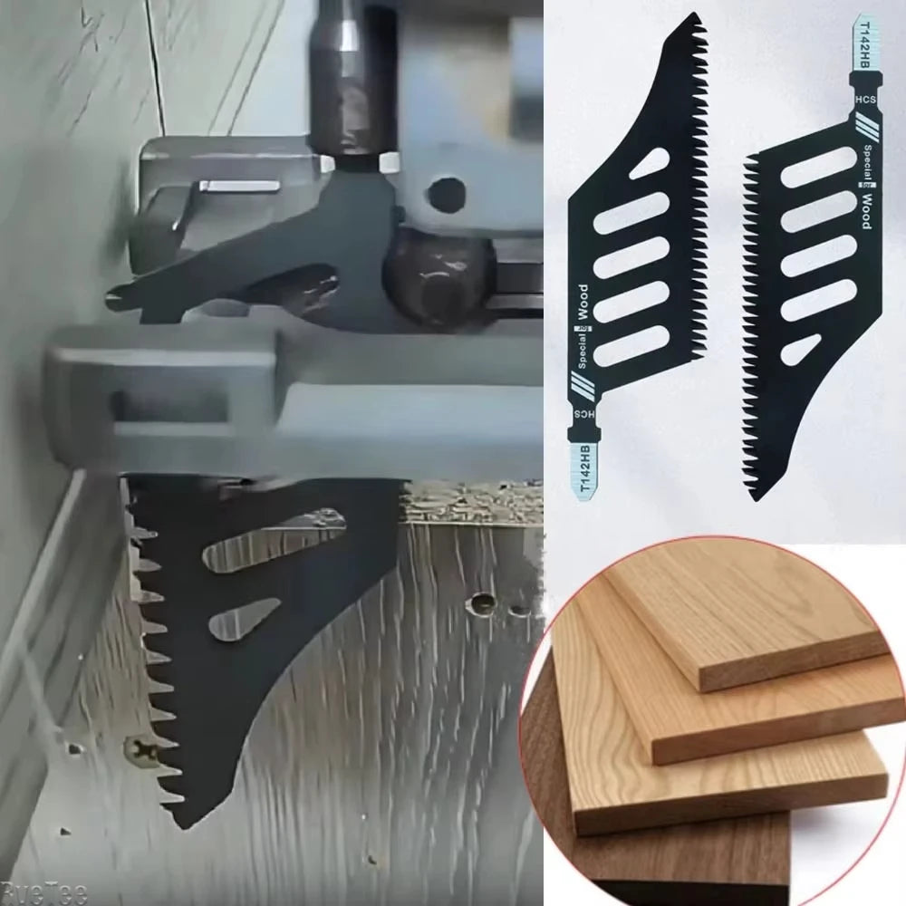 NEW Jigsaw Blade Extra Long Heavy Duty Scroll Saw Blades T-Shank Fine Coarse Teeth for Wood Aluminum Tight Spaces