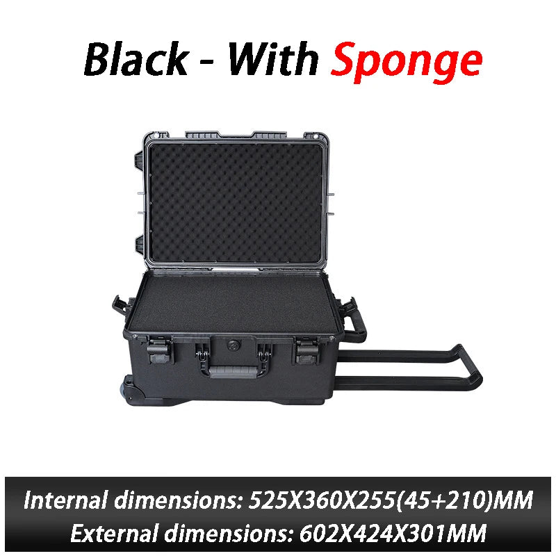 Pull Rod Protective Box Multifunction Precision Instrument Safety Protection Boxes Waterproof Photography Equipment Storage Box