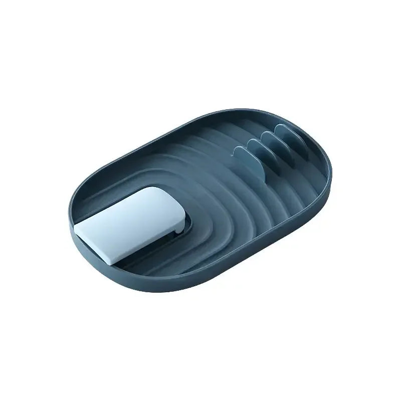 Foldable Storage Holder Spoon Rest Pot Lid Holder Utensil Organizer Spatula Holder Racks Storage Shelves Kitchen Gadget Küche
