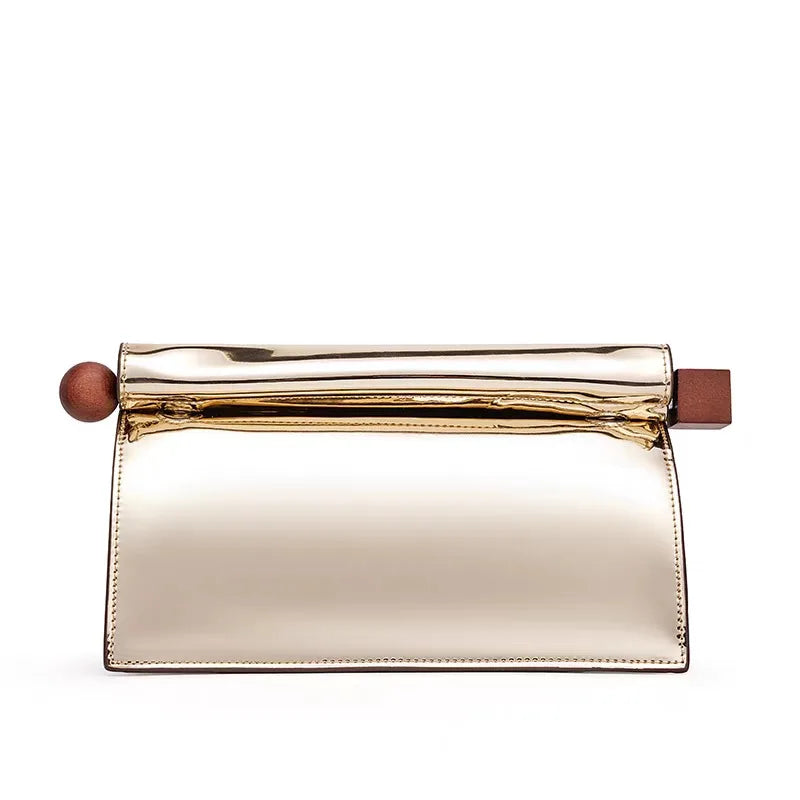 A New Luxury, Fashionable and Niche Rolled-up Clutch Bag for Women, A Versatile Folding Chain Single-shoulder Crossbody Bag