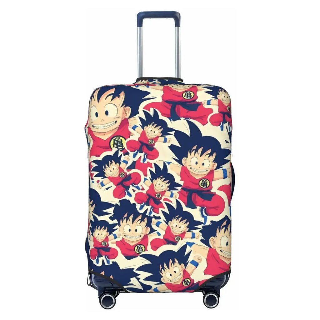 Kid Goku With Dragon Balls Dragon Ball Suitcase Cover Travel Flight Practical Luggage Accesories Protector