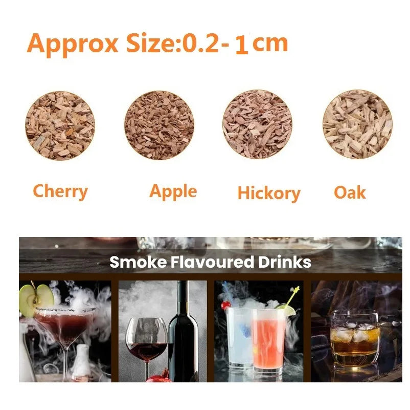 500g Apple Wood Pellets BBQ Flavoring Chips Kiln Dried Sawdus Specialty Wooden Chunks for Barbecue Smoker Grill Bacon Fish Meat