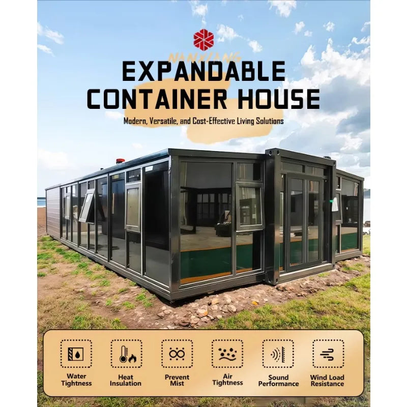 Expandable Container House Container Homes for Sale 2 Bedroom Prefab House Portable Tiny House Foldable Office Container