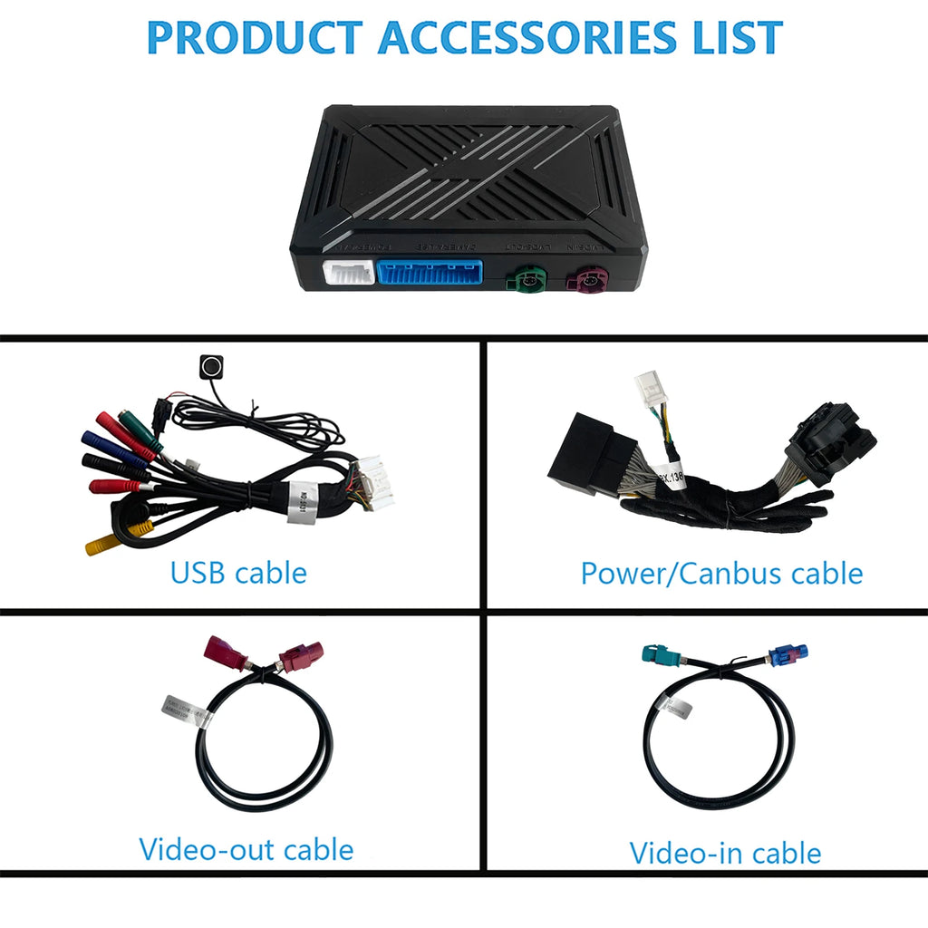 Wireless CarPlay & Android Auto Interface for DS7 DS3 DS9 2017-2023, Support OEM Bluetooth Audio